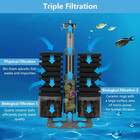 Aquarium Sponge Filter  Dual Bio Sponge Fish Tank Filter With Ceramic Media  Air