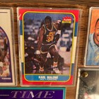 Karl Malone Utah Jazz Signed 20x16 Photo 1986 Fleer Rookie Card Basketball Cards