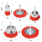 5pcs Nylon Filament Abrasive Wire Brush Wheel   Cup Brush Set With 1 4 Hex Shank