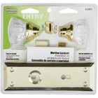 Defender Security Brass Keyed Mortise Entry Lock Set With Glass Knob E 28336
