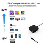 87w Usb-c Power Supply Adapter Charger For Apple Macbook Pro 13  15  2016 - 2019