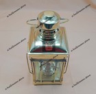 Brass Square Anchor Oil Lamp Nautical 11  Ship Boat Light Lantern Maritime Gift