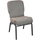 20  Wide Multipurpose Tan Fabric Stacking Church Chair With Black Vein Frame