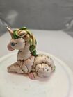 Vintage Set Of 2 Ceramic Baby Unicorn Figurines