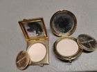 Vintage Estee Lauder Golden Aries Jeweled Lucidity Powder Compact Lot Nib