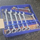 Gearwrench 9543 7pc Metric Reversible Ratcheting Combination Wrench Set 8-19mm