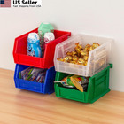 Akro-mils 30210 Akrobins Plastic Storage Bins  5 x4 x3   Blue  24 Pack  Blue