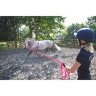 Shires Soft Feel Lunge Line - 26ft  8m  - Black Tubular 8m 26  Navy pink