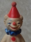 Vintage Sun Rubber Co  Squeaky Toy Clown 10 Inch Tall