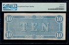 Ac T-68  10 1864 Confederate Currency Csa Pmg 64 Epq