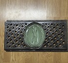 Rare Vintage Antique Cast Iron Golf Grate Panel Architectural Salvage
