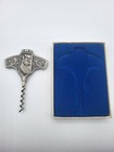 Vintage Konge Tinn Norwegian Pewter Corkscrew Nordic Viking Design