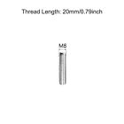20pcs M8-1 25 X 20mm Length Fully Threaded Rod 304 Stainless Steel Right Hand   