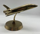 Vintage Solid Brass Nasa Space Shuttle Replica Desk Model