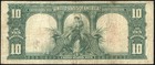 1901  10 Ten Dollar Bison Legal Tender United States Note Fr 122