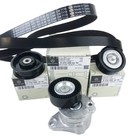 Drive Belt Tensioner   Idler Pulley Serpentine Belt Kit Fit Mercedes-benz