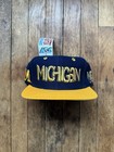 Lot Of 9  Vintage 90s Hats Michigan Wolverines Snapback Hat Rare Ncaa Graffiti