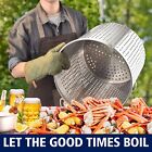 Commercial 64-100qt Crawfish Boiling Pot Stainless Steel Stock Pot Turkey Fryer