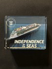 Royal Caribbean Cruise Independence Of The Seas Color 3d Crystal Block In Box