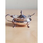 Antique Sheffield Sterling Silver Mustard Pot Barker   Bros C1900 