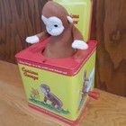 Curious George Vintage Metal Musical Jack In The Box Schilling Classic