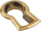 Stamped Brass Decorative Keyhole Insert   1 2  X 3 4    Keyhole Cover Escutcheon
