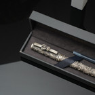 Vintage Luxury Writing 925 Antique Silver Parker Fountain Pen With Refill