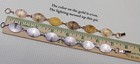 6 Bracelet Blanks forms   6 Oval Pads 20mm   4 Silver   2 Gold   You Glue Cabs