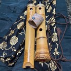 Shakuhachi Toyama Style Silver Joint 1 5 Shaku Bamboo Flute Tested Sound