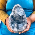 4 57lb Natural Blue Celestite Geode Quartz Crystal Mineral Specimen Healing