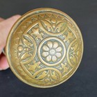 Pair Antique Victorian Door Knob Ornate Bronze Eastlake Cast Brass Hardware Set