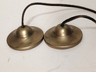 Vintage Tibetan Brass Tingsha Cymbals Hand Bell Meditation Yoga Prayer Chimes