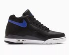 Nike Flight Legacy Leather Black Hyper Blue Basketball Shoes Bq4212-003 Men s Sz