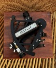 Nautical Sextant  9  Black Marine Navigation Tool Working Sextant W  Wooden Box