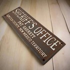 Pat Garrett Sheriff Office Cast Iron Plaque