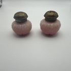 Victorian Challinor Taylor Pink Satin Glass Salt Pepper Shakers Eapg