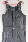 Hein Gericke Black Leather Biker Bib   Brace Salopettes Waist 30  inside Leg 33 
