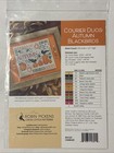 Robin Pickens Cross Stitch Patterns  Courier Duos  Autumn Blackbirds