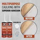 Liquid Rubber Waterproof Sealant   Adhesive Caulk  Clear  10 2 Oz  4 Pack   P   