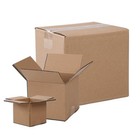 100x 4x4x4  Cardboard Paper Yellow Boxes Mailing Packing Shipping Box Corrugated
