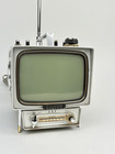 Vintage 1965 Singer Portable Transistor Television Model Tv6u 1st Micro Tv