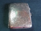 Art Deco Sterling Silver Cigarette card Case B ham 1928 Joseph Gloster 54 Gms