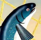 Visit Alaska 1960 Fishing Vintage Poster Print Art Retro Style Travel Advert