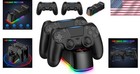 Dual Wireless Controllers   Fast Charging Dock For Ps4 pro slim Consoles - Black