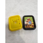 Vintage Retro Plastic Mini Picture Frames Yellow Brown Made In Taiwan Set Of 2