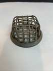 Vintage Metal Cage Flower Frog Wire 3 25  Gray   Silver For Floral Arrangements