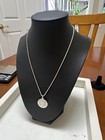 925 Silver Italy Holy Confirmation Necklace 17    7 5g Nice Catholic Medal Pedant