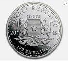2018 Somalia 1 Oz Silver Elephant Bu Proof-like Coin