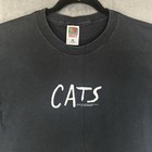 Vintage 80s 1981 Cats Musical T-shirt Adult Size Medium Broadway Movie Film 90s