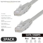 3 Pack Cat-5e Router Patch Cord Cable 650mhz Ethernet Internet Network Lan Rj45